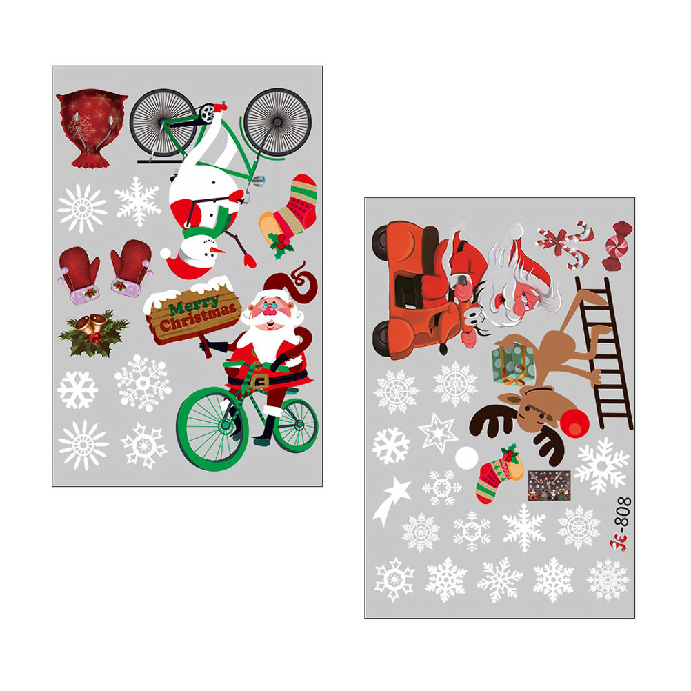 สติกเกอร์หน้าต่างฤดูหนาว ฉากตก - Snowflake Window Decal บทวิจารณ์และราคา