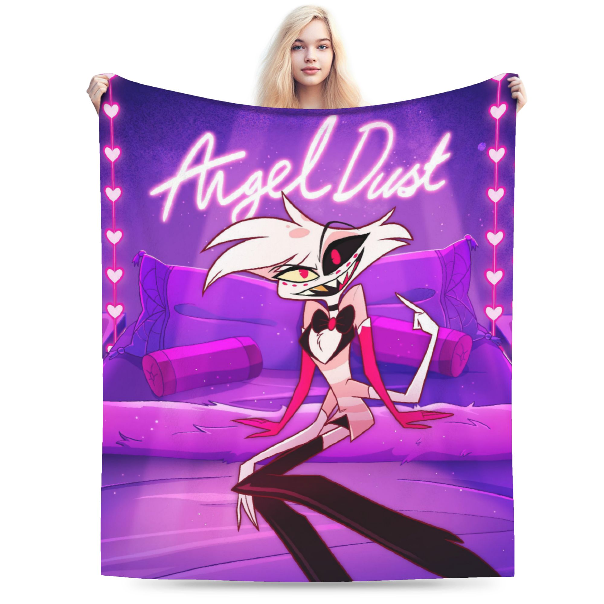 ผ้าห่มลายการ์ตูน Hazbin Hotel  - Christmas Throw Blanket บทวิจารณ์และราคา