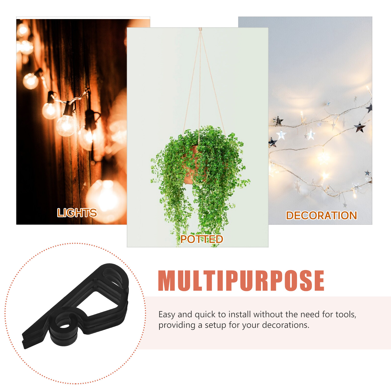 ตะขอเกี่ยวแบบสกรู 120 ชิ้น คลิ - Christmas Lights Outdoor บทวิจารณ์และราคา