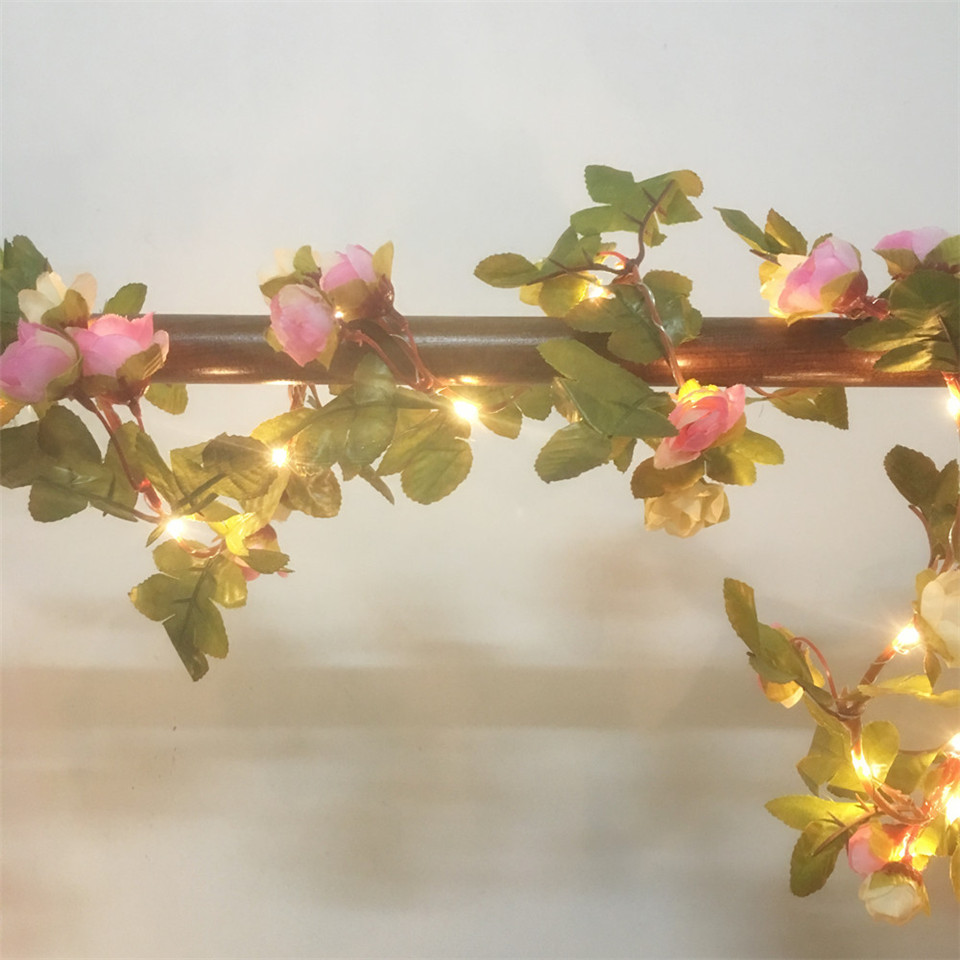 ไฟประดับรูปดอกกุหลาบสีชมพู 2.2 - Led Fairy String Lights บทวิจารณ์และราคา