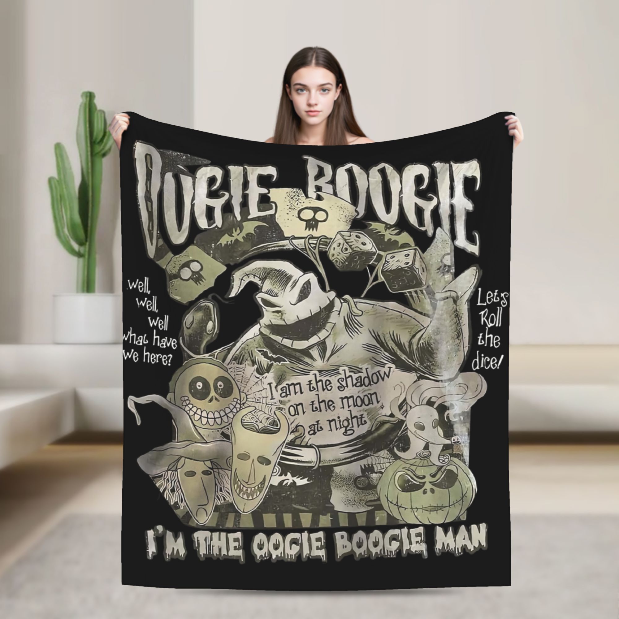 ผ้าห่มฟลานเนลลายฝันร้ายก่อนวัน - Christmas Throw Blanket บทวิจารณ์และราคา