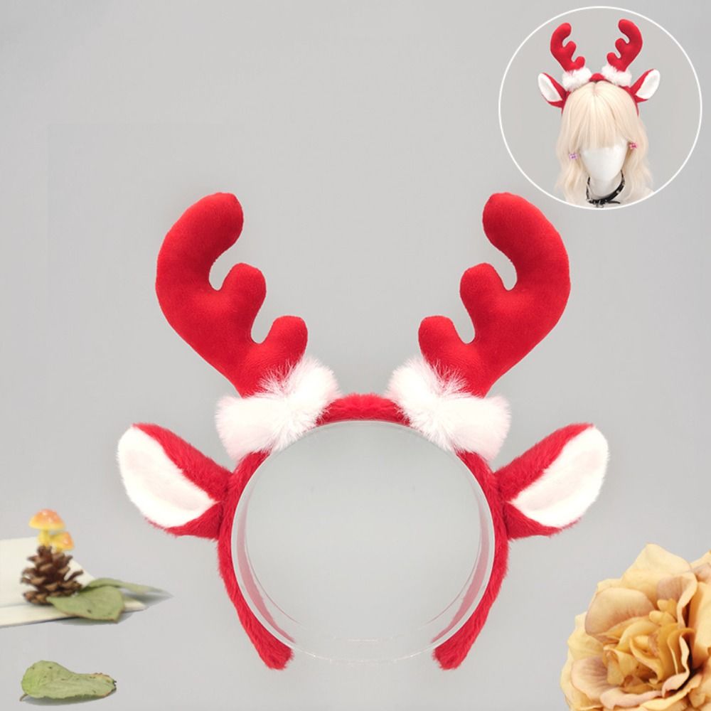 ที่คาดผมเขากวางขนนุ่มดีไซน์น่า - Reindeer Antlers Headband บทวิจารณ์และราคา