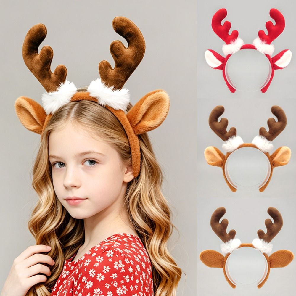 ที่คาดผมลายเขากวางสมจริง น่ารั - Reindeer Antlers Headband บทวิจารณ์และราคา