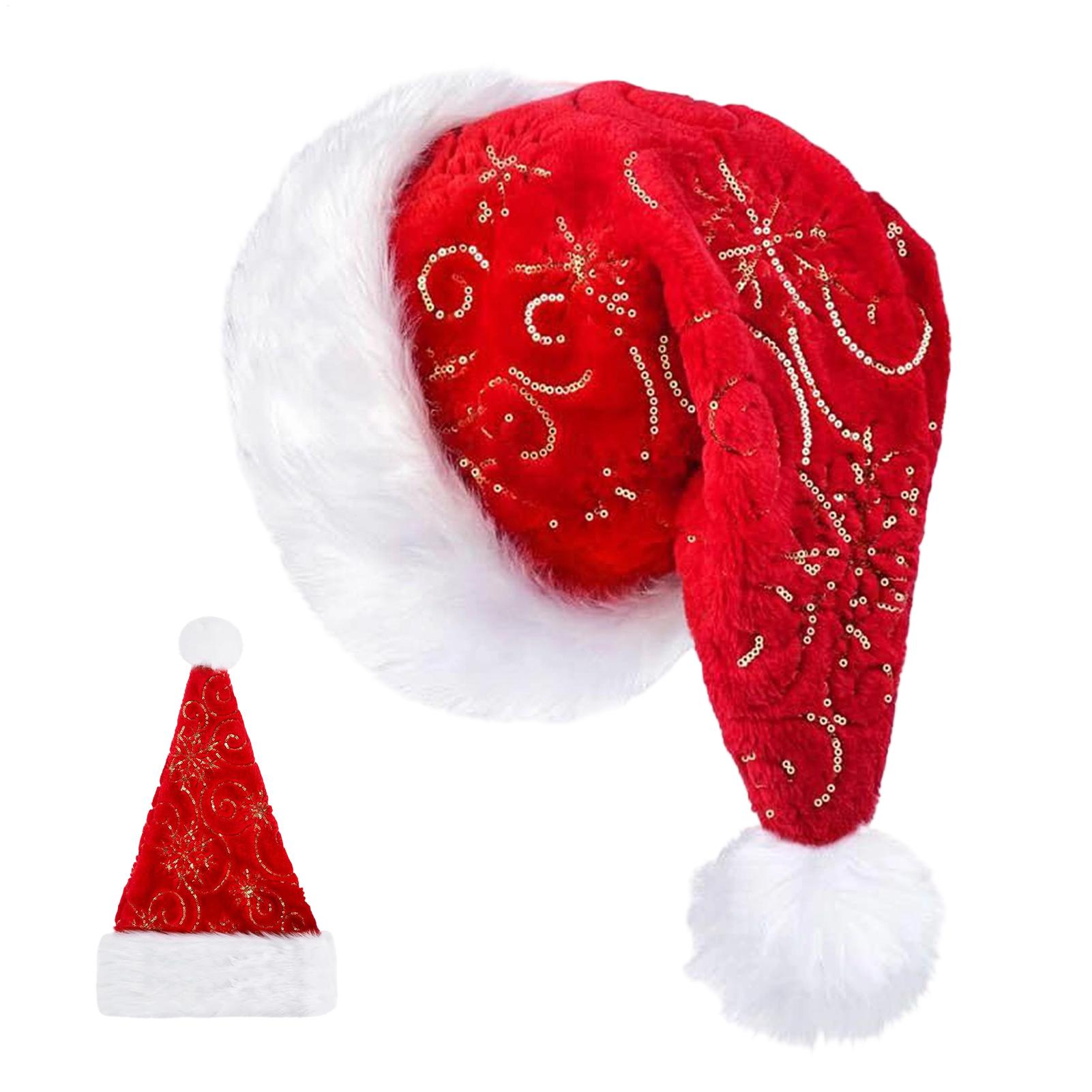 หมวกคริสต์มาสผ้ากำมะหยี่แบบพกพ - Santa Hat Plush บทวิจารณ์และราคา