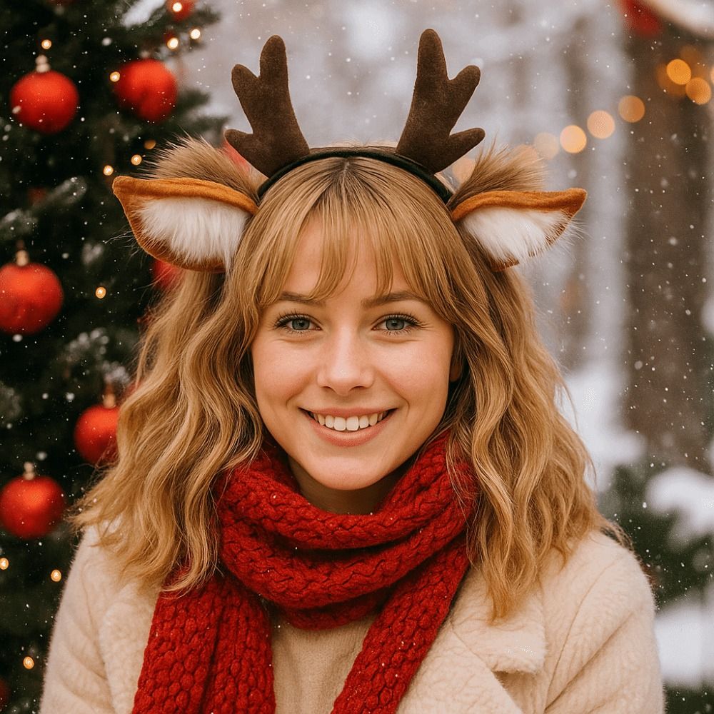 ที่คาดผมหูกวางเรนเดียร์แบบยูนิ - Reindeer Antlers Headband บทวิจารณ์และราคา