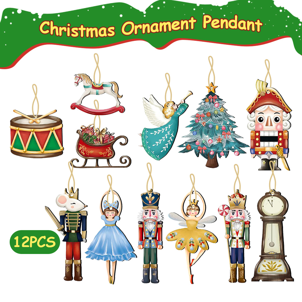 12 ชิ้น/เซ็ตไม้ Nutcracker หุ่ - Nutcracker Figurine บทวิจารณ์และราคา