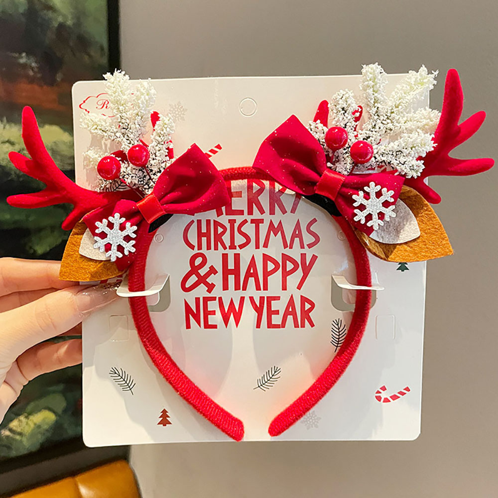 ที่คาดผมกำมะหยี่น่ารัก ที่คาดผ - Reindeer Antlers Headband บทวิจารณ์และราคา