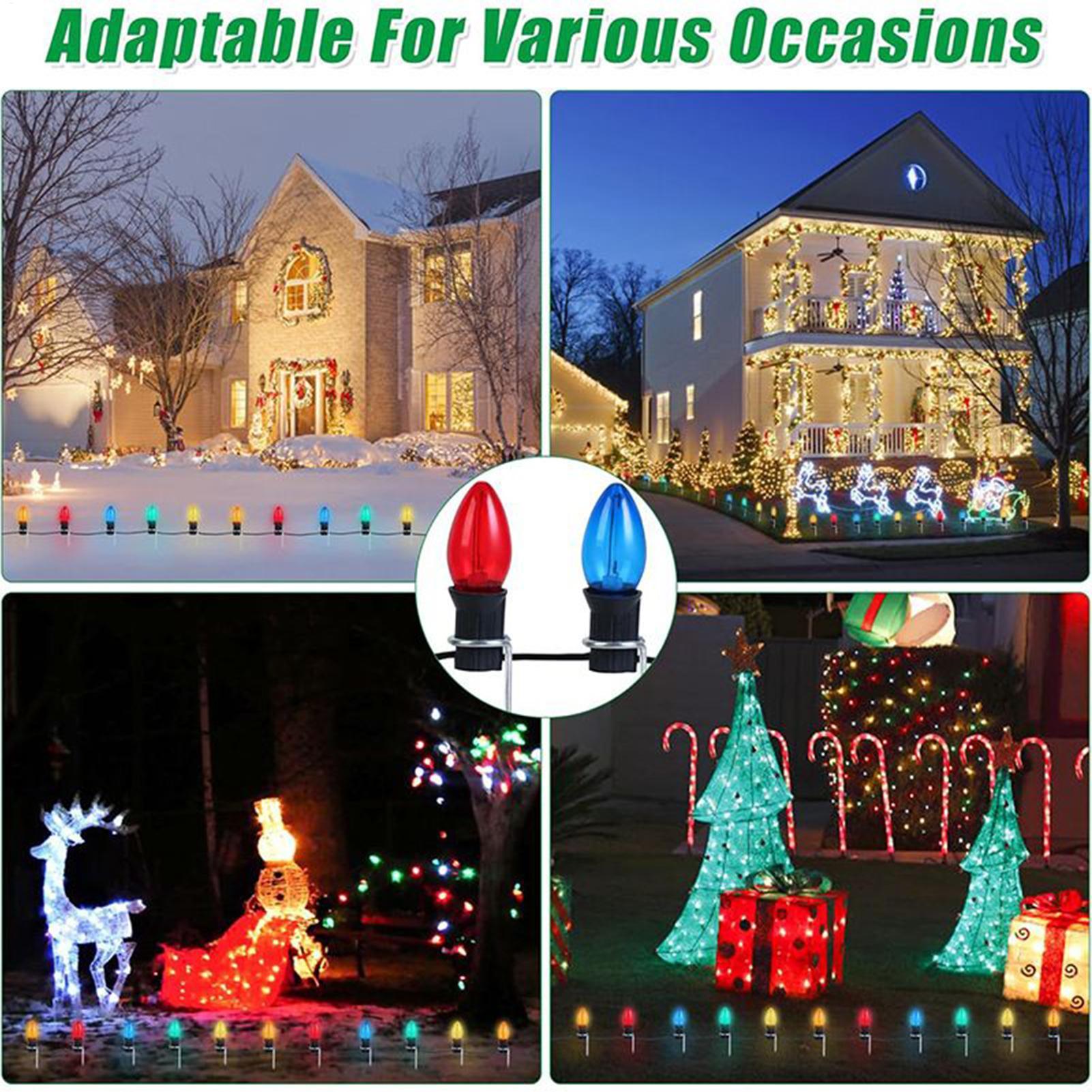 เสาไฟคริสต์มาสขนาด 12 นิ้ว สำห - Christmas Lights Outdoor บทวิจารณ์และราคา
