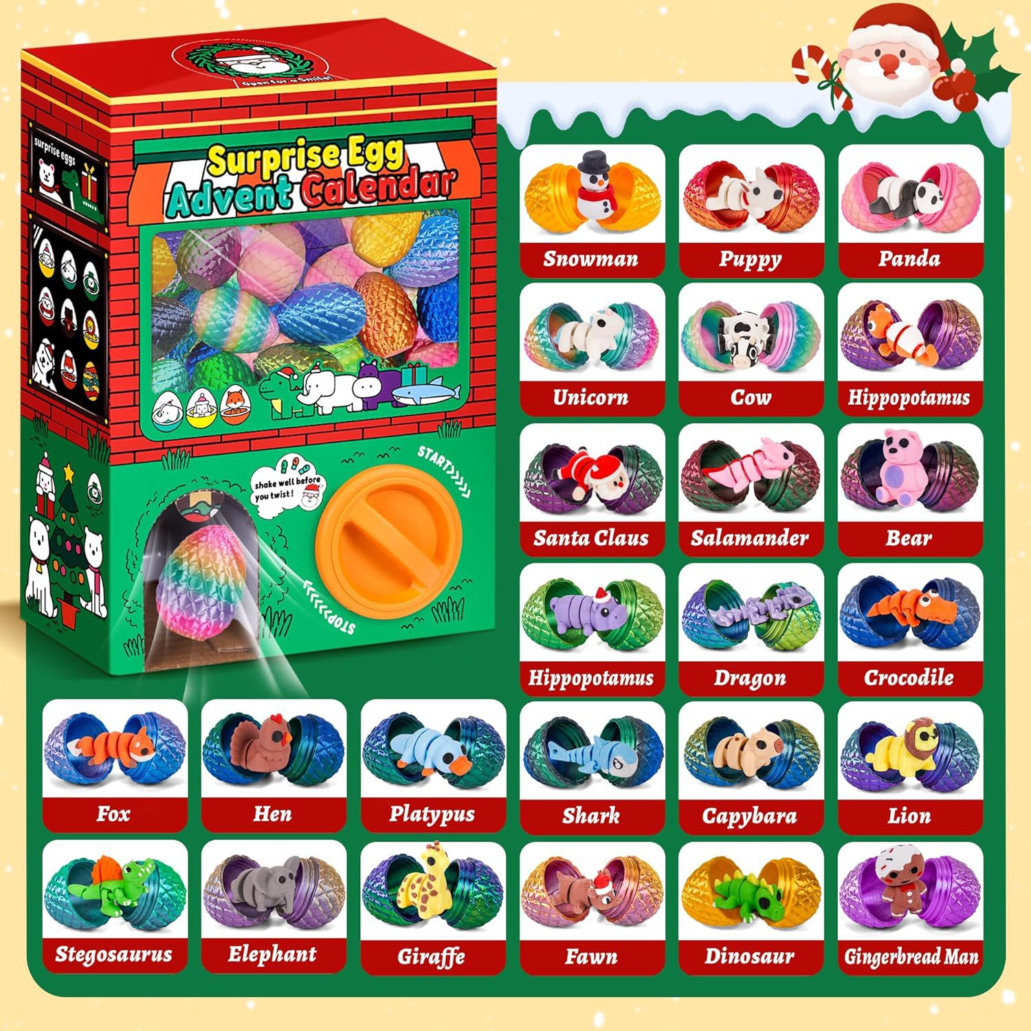 กล่องของขวัญเซอร์ไพรส์ 24 ชิ้น - Advent Calendar Gift บทวิจารณ์และราคา